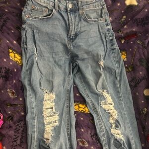 Wild Fable Medium Blue Ripped Boyfriend Jeans